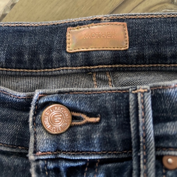 Mother Jeans Women's Size 26 The Insider Crop Step Fray Girl Crush Raw Hem - Picture 12 of 13